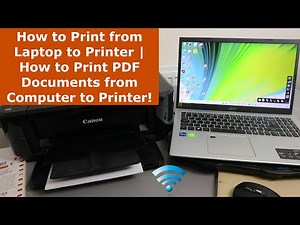 How to Print from Laptop to Printer | How to Print PDF Documents from Computer to Printer!