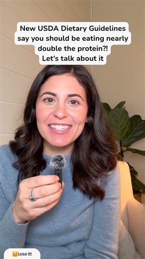 The federal government just released the new Dietary Guidelines, and protein is the main character. The recommendation has nearly doubled for some, with a new emphasis on meat and full-fat dairy over plant-based options. We looked at the numbers, and here is how Lose It! logging data aligns with these new rules (and what it means for your meals). Click the link below for the full breakdown and expert analysis!👇 https://www.loseit.com/articles/6-takeaways-from-the-new-dietary-guidelines-and-what