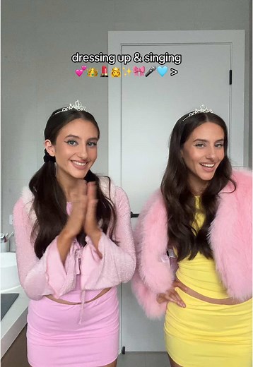 Twins Singing Together in Perfect Harmonies