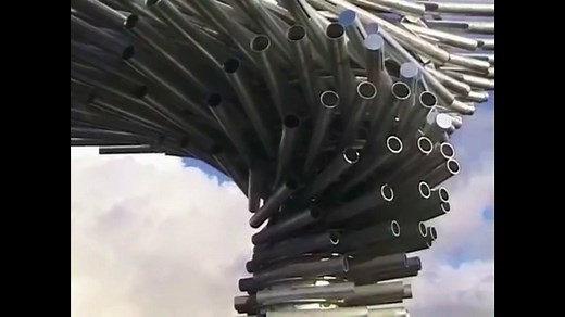 The Singing Ringing Tree is a 3 meters tall wind powered sound sculpture in Lancashire, England. Each pipe plays a note when the moving wind come into, I have to go there...! | Rare And Strange Instruments
