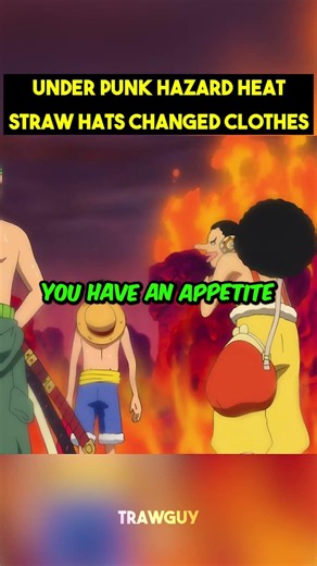 The straw hats change their clothes ☠️