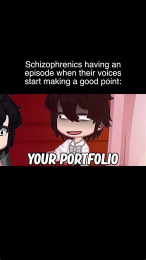 When The Voices In Your Head Start Making Sense | Gacha Life #Shorts