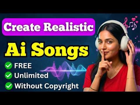 Create Realistic AI Songs for FREE (Unlimited & Copyright Free) | CodeByRushi