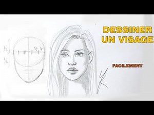 Comment dessiner un visage facile de femme au crayon