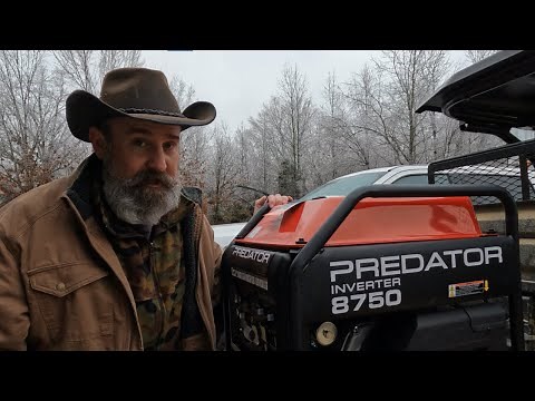 PREDATOR 8750 Inverter Generator REVIEW & SETUP | Ice Storm Emergency!