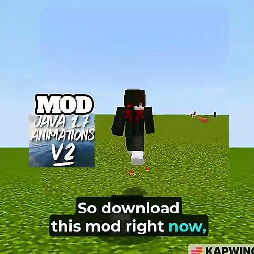 🤔Fix Boring MCPE Animations! 🔥 Java 1.7 Animations V2 Mod Download