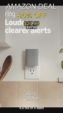 Hear Every Alert Clearly with the New Ring Chime Easy Setup and Sleek Design in White