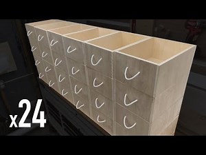 Storage Crates x24 // Shop Bins // DIY Woodworking