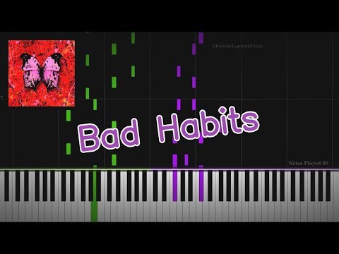 Bad Habits by Ed Sheeran - Piano Cover and Tutorial by Isabella Legrande