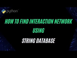 Protein Protein Interaction Networks Using STRING Database