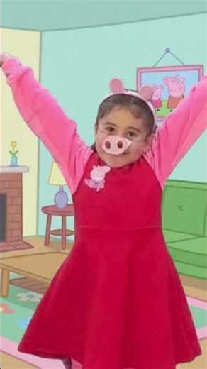 simple diy Peppa pig costume for Halloween #peppapig
