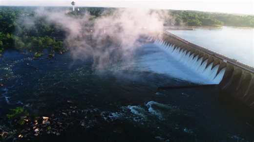 Step back in time and celebrate 100 years of history at Wilson Dam! 💡 This Muscle Shoals landmark spans the Tennessee River with 21 units, generating enough reliable and clean power for 380,000 homes and businesses. | Tennessee Valley Authority