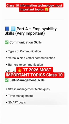 Class 10 IT 2026 – 100% Important Topics Before Board Exam#cbse #viral #exam #shorts