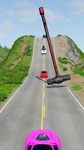 Mobil vs Hammer - BeamNG Drive #6 #beamngdrive #shortsfeed #gaming #trendingreel #beamngdrive #cars #beamngmods #viral #crashes #trend #fyp #trucks #crashing #viralvideo #carvs #shorts #reels #viralreelsシ | Sohara Gaming
