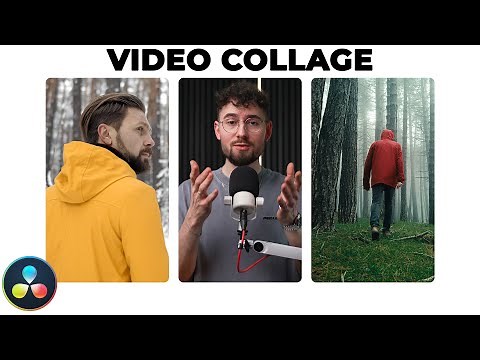 SPLIT SCREEN or VIDEO COLLAGE Effect in Davinci Resolve 18