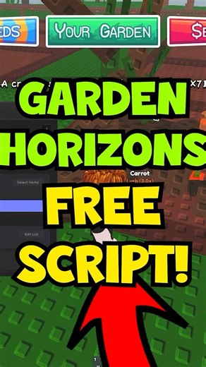 FREE Garden Horizons Script 🌱 Infinite Seeds & Auto Farm 😱