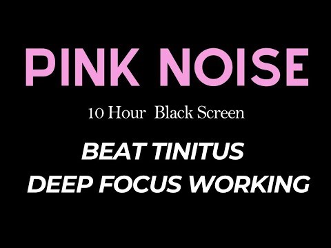 Pure Pink Noise Black Screen to Calm Your Mind & Help You Drift into a Deep Sleep | 10 Hours