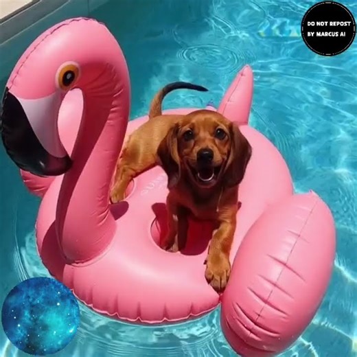 HAPPY DOG ENJOYS A FUN POOL DAY! 💦🐾