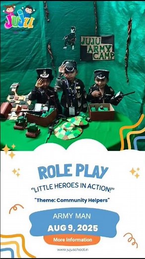 Army Man Role Play for Kids | Community Helpers | Preschool Learning Through Play