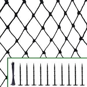 Bird Netting, 25' X 50' Garden Netting Nylon Heavy Duty 1" Mesh Poultry Net Protect Plants, Vegetables and Fruit Trees