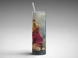 Watercolor Winnie the Pooh 20 Oz Skinny Tumbler Sublimation Design Winnie the Pooh Straight Tapered Tumbler Wrap Instant Digital Downloadpng - Etsy