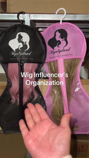 Wig bagggggs #tiktokmademebuyit #fpyシ #mywigsland #wigstorage #wighanger #wigorganizer #wigbags
