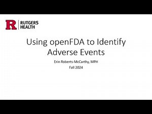 OpenFDA.gov API Query Tutorial