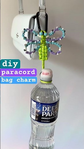 diy paracord bag charm 🧚‍♀️🦋 whimsical summer craft idea