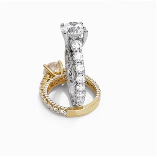 Luxury Diamond Rings 3D Jewelry Animation