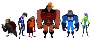Meet the "Wannabe" Supers from Incredibles 2 - Voyd, Brick, Reflux, Krushauer, Screech & He-lectrix - Pixar Post