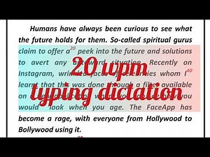 @20 wpm English typing dictation ll English typing audio for mp court, kvs, ldc, UDC, SSC, chsl 02