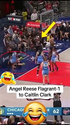 Officials UPGRADE Angel Reese's Foul on Caitlin Clark to Flagrant 1! 😳🔥#AngelReese #CaitlinClark