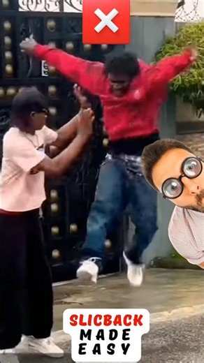 Slickback made easy in 3 steps 😎 #slickback #shortsfyp #dance #tutorial #fun #airwalk