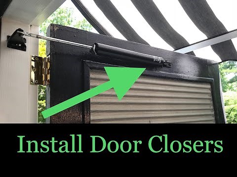 Storm Door Closer Installation (Quick Guide To Installing and Adjusting Storm/Screen Door Closers!)
