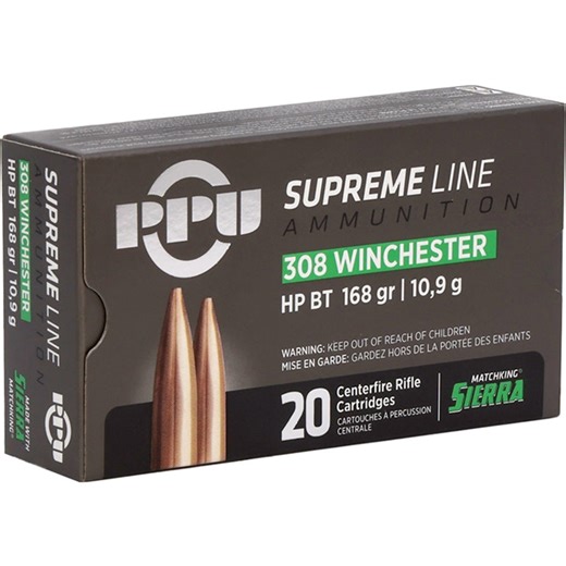 Prvi Partizan (PPU) - Supreme - 308 Win - 168 Grain - Sierra MatchKing
