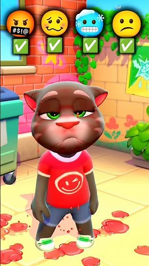 Full vid 👆🏻Talking Tom Face Expression Emoji Challenge!