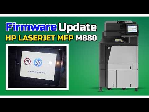 HP Color LaserJet Enterprise Flow MFP M880 Firmware Update – Install Latest Firmware via USB ✅