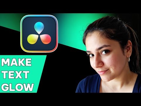 How to make a glowing text effect in DaVinci Resolve