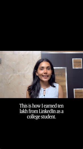 Kashish Gaur on Instagram: "How I made ₹10 lakh from LinkedIn as an 18-year-old without running ads, selling courses, or chasing clients. 👇 It all started with one skill. I learned how to write content that actually connects - not fancy words, just simple, relatable posts. Then I got consistent. No matter how many views I got or how bad a post flopped, I showed up every single day. Slowly, people started noticing. Some liked my content. Some learned from it. And some said - “Hey Kashish, can yo