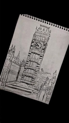 #Drawing world's most famous tower🤩🔥