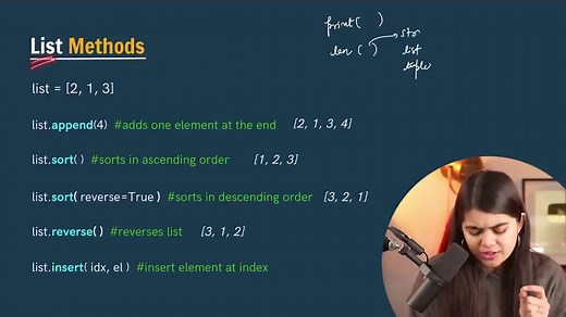 66 reactions | Lecture 3 - List & Tuple in Python - Python Full Course | Apna College Official | Facebook