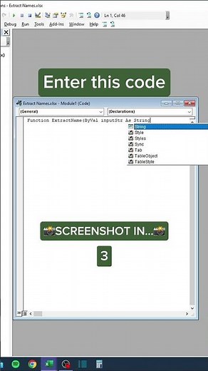 Extract Names in Excel! #tutorial