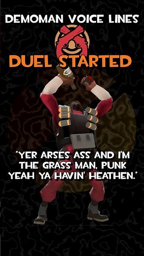 TF2 Voice Lines: Demoman - Duel Responses [Fixed]