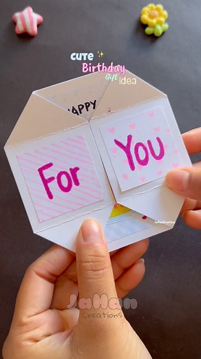 3.3M views · 32K reactions | Cute birthday gift ideas ❤️ #diy #giftideas #fbyシvideo #birthdaygift #papercraft #fbreelsfypシ゚ | JaHan Arts Craft | Facebook