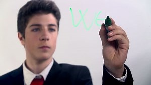 Business Well Done Sign on transparent glass