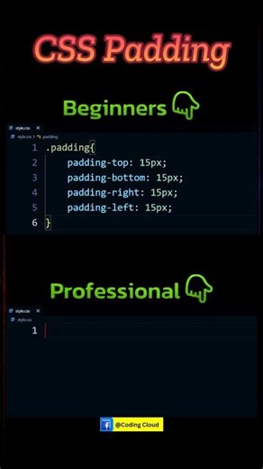CSS padding Explained in 27 Seconds | #coding #shorts