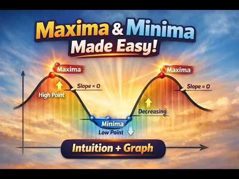 Maxima & Minima Made Easy | Intuition + Graph
