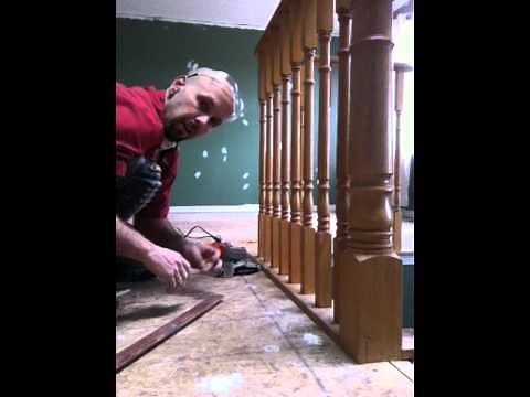 Laminate / Floating Floor Installation with Sill Plate / stairs