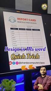 133K views · 1.6K reactions |  Student Report Card Format in MS Word 2016/2019/2021 ✨ Free Download | School Progress Report Card  #reels #computer #viral #techtips #instagood #excel | Aniket Kumar | Facebook