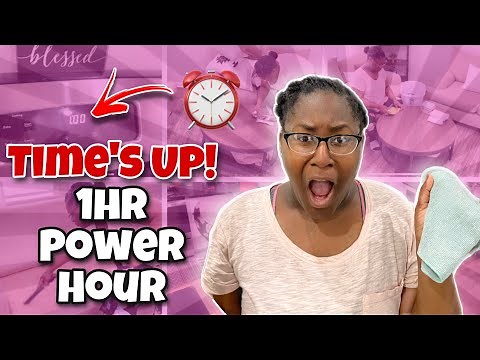 HOW TO CLEAN YOUR HOUSE IN 1 HOUR (Power Hour Clean With Me)